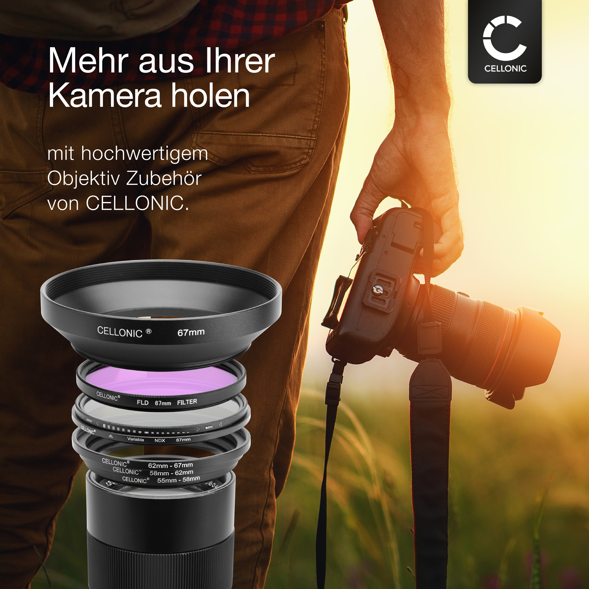 Ø 77mm Filtergewinde Gegenlichtblende für Sony 70-400mm G