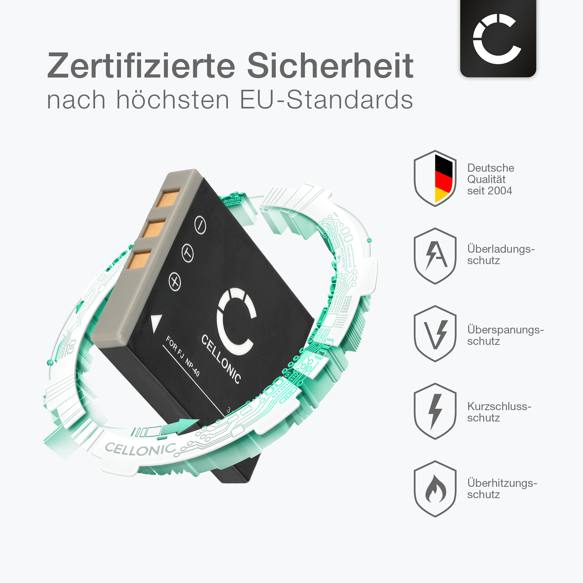 Akku Für Medion MD 85562 Digitalkamera - 3,7V, 700mAh, Li-Ion, Grau, Mit Schutzelektronik