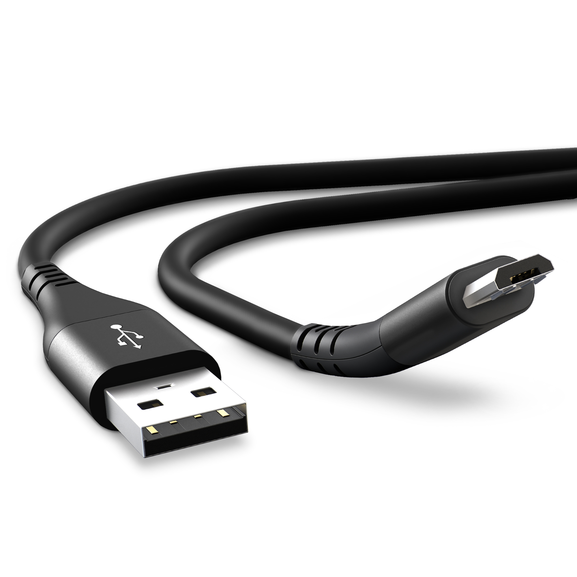 USB Kabel für Samsung SMT210 Galaxy Tab 3 7.0 Ladekabel 2.4A schwarz